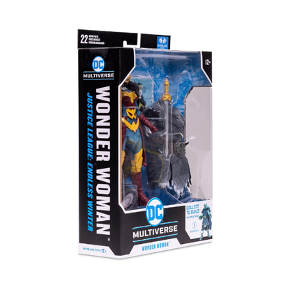 McFarlane Toys DC Multiverse Wonder Woman Endless Winter Frost King Build-A-Figure 7-Inch Action Figure