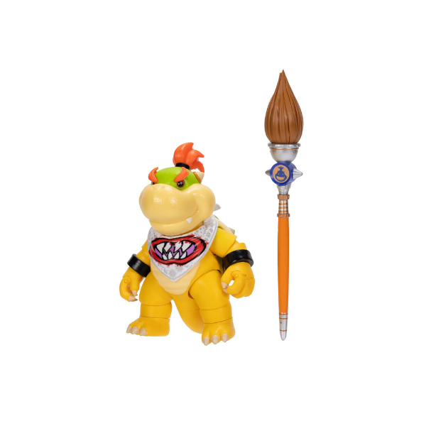 Super Mario Galaxy Movie Bowser Jr. 5" Action Figure Paint Brush