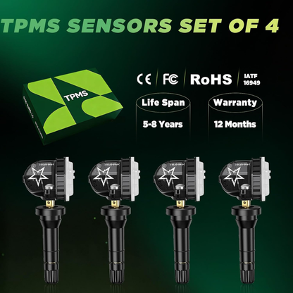 DMYQWL Preprogrammed GM 315MHz TPMS Sensors – Four-Piece Set