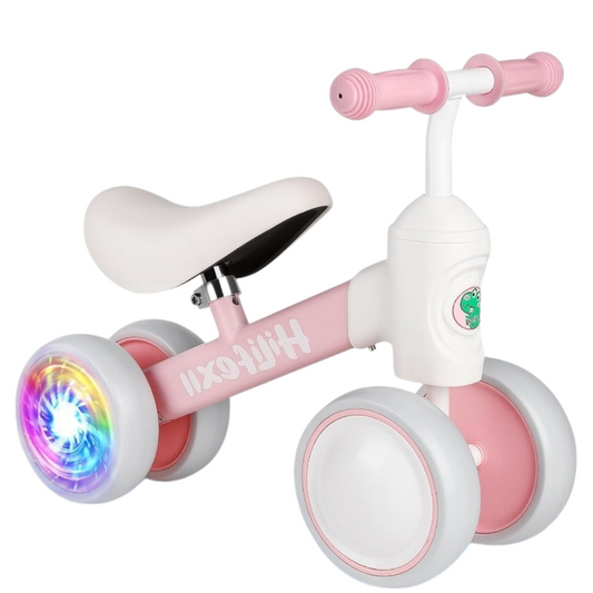 Hilifexll Baby Balance Bike with Colorful Lighting Wheels for 1-Year-Olds