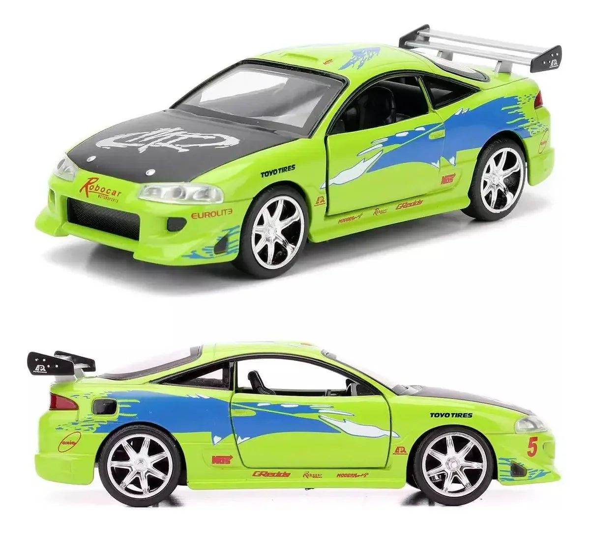Jada 1/32 Scale Brian’s Mitsubishi Lancer Evolution VII Diecast Car – Green