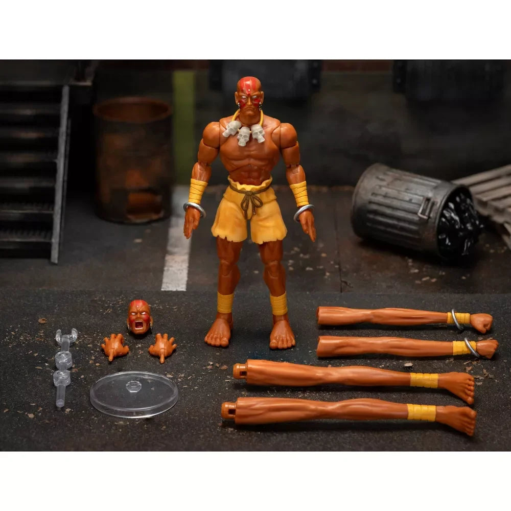 Street Fighter II Dhalsim 6-Inch Action Figure with Stretchy Limbs & Accessories