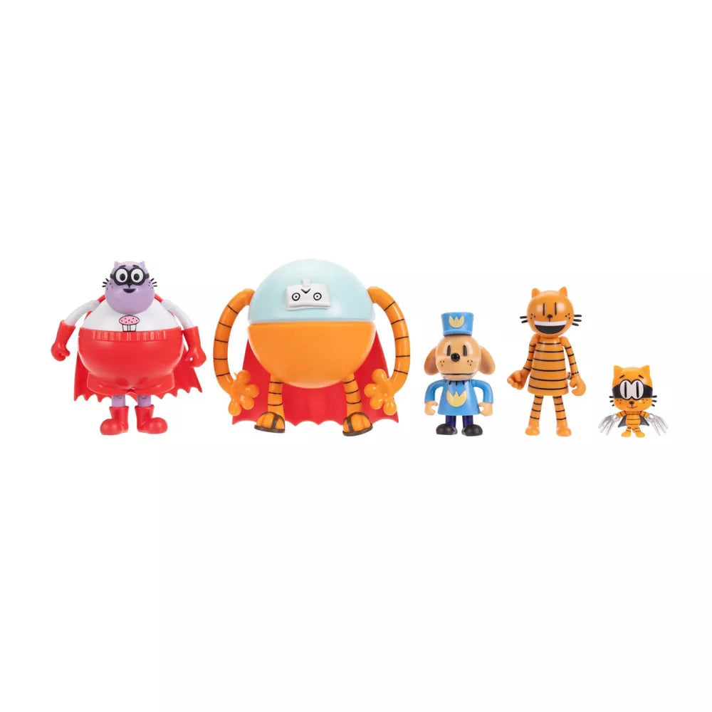 Dog Man 2.5-Inch Core Action Figure Multipack – 5 Character Set