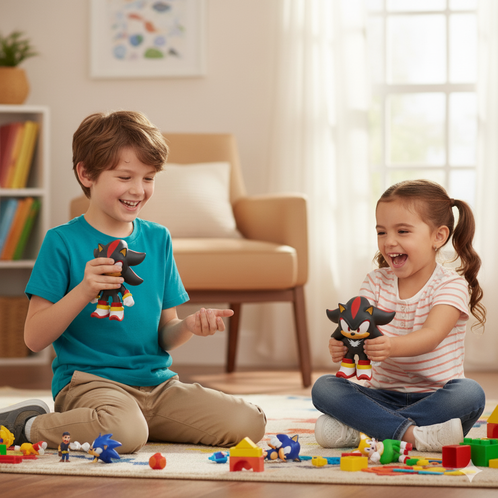 Heroes of Goo Jit Zu Sonic – Chaos Emerald Shadow Stretchy 4" Action Figure