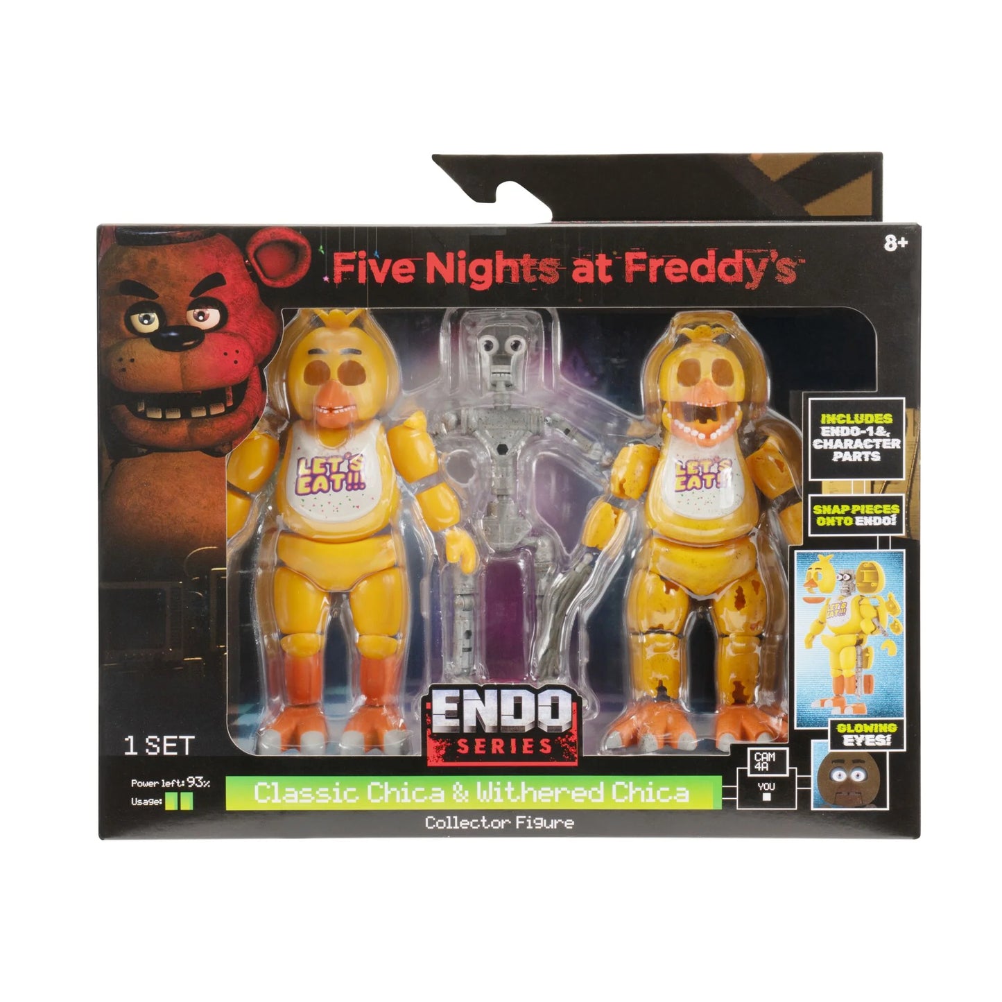 FNAF Endo-01 Figure with Classic Chica & Withered Chica Parts – 6-Inch