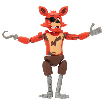 FNAF Endo-01 Figure with Classic Foxy & Withered Foxy Parts – 6-Inch