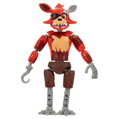 FNAF Endo-01 Figure with Classic Foxy & Withered Foxy Parts – 6-Inch