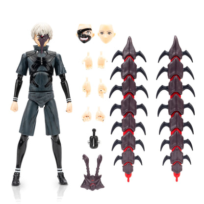 Total Anime Ken Kaneki Tokyo Ghoul Half-Kakuja 6.5" Action Figure