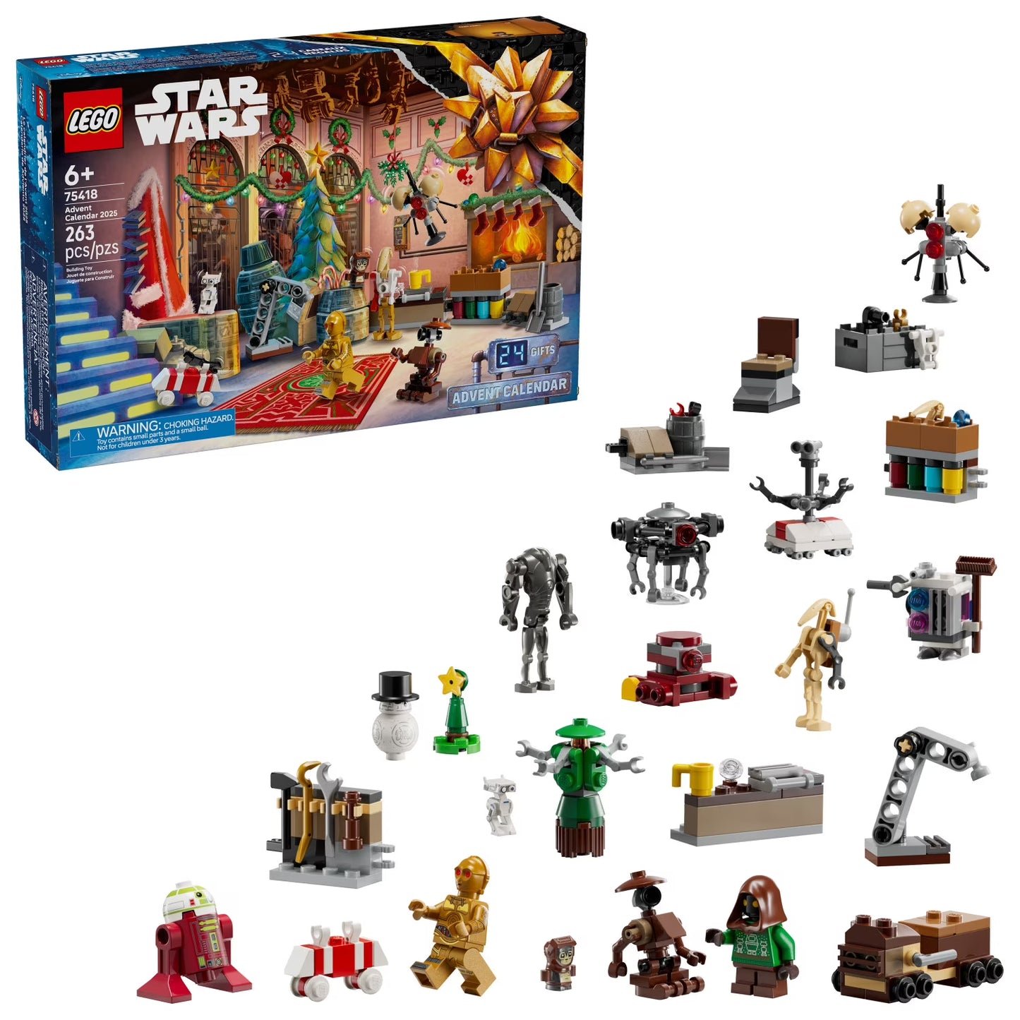 LEGO Star Wars Advent Calendar 2025 75418 Holiday Playset for Kids