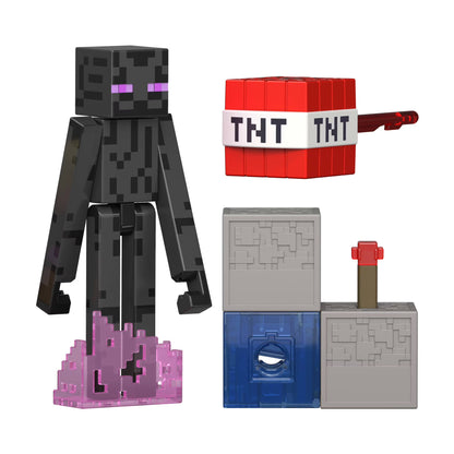 Minecraft Enderman 3.25-Inch Action Figure with Accessory & Redstone Piece