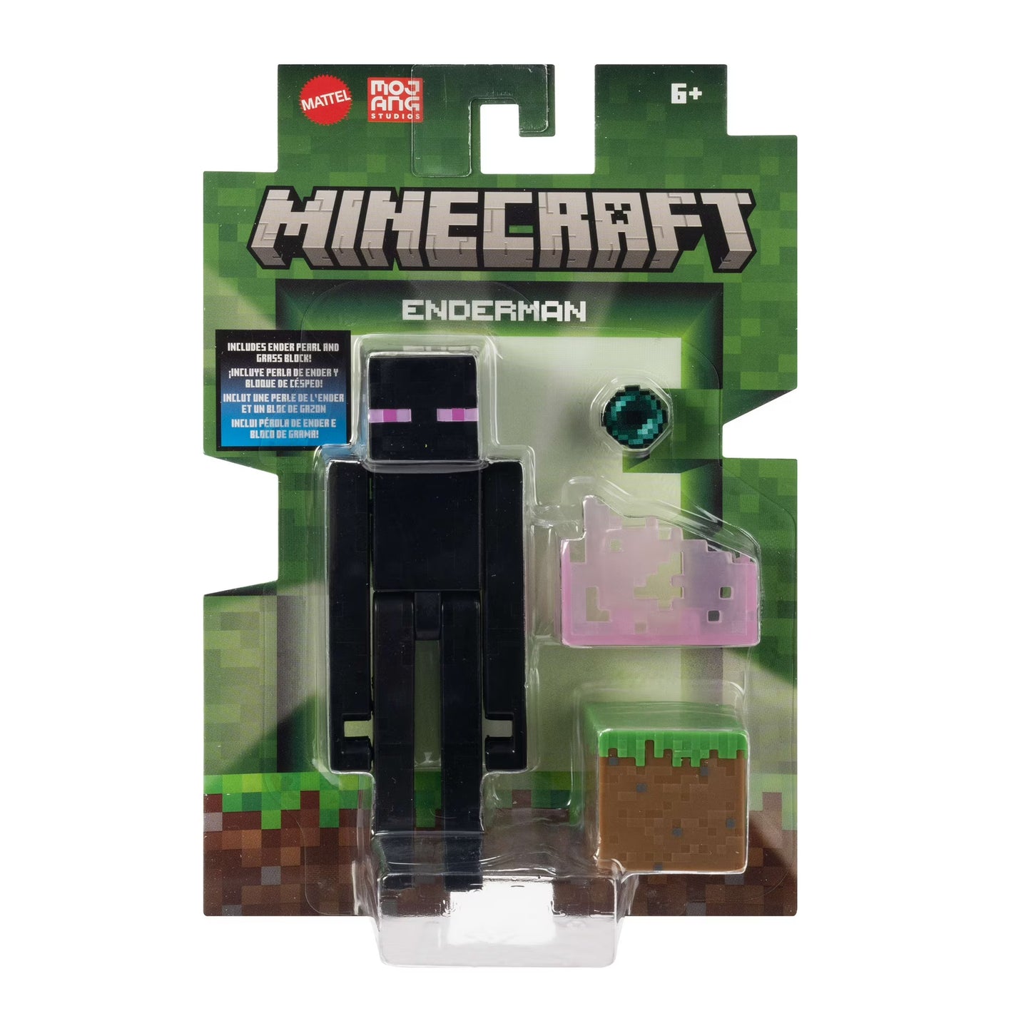 Minecraft Enderman 3.25" Action Figure with Accessories – Collectible Toy