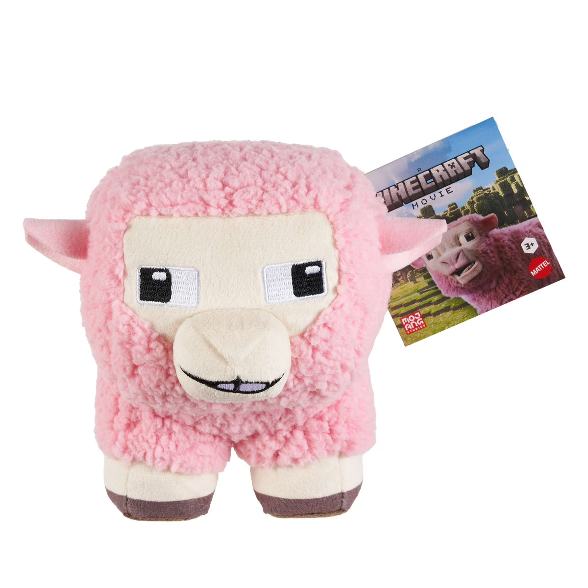 Minecraft Pink Sheep 8" Plush Doll – Movie Edition Collectible Soft Toy for Fans