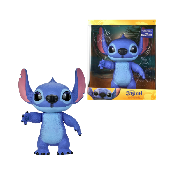 Disney Stitch Larger Than Life 14" Poseable Vinyl Figure by Just Play
