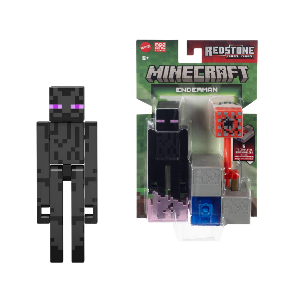 Minecraft Enderman 3.25-Inch Action Figure with Accessory & Redstone Piece