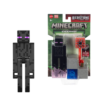 Minecraft Enderman 3.25-Inch Action Figure with Accessory & Redstone Piece
