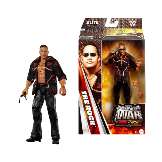 WWE Elite Monday Night War The Rock 6-Inch Action Figure Collectible Set