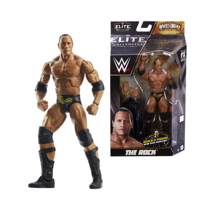 WWE Elite The Rock 6” WrestleMania Action Figure with Accessories