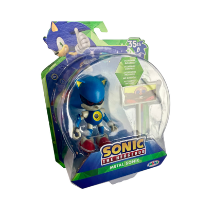 Sonic 35th Anniversary Metal Sonic 4-Inch Figure with Goal Post by Jakks