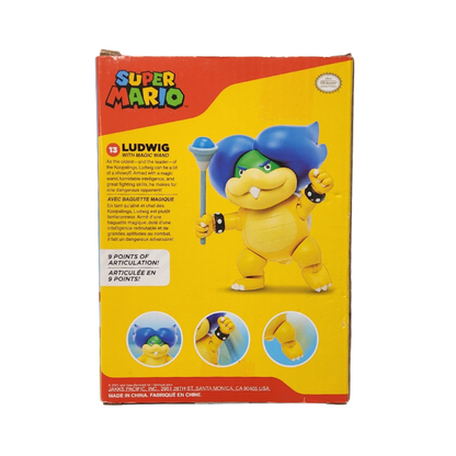 Nintendo Jakks Pacific Super Mario Brothers Ludwig 4" Action Figure & Magic Wand