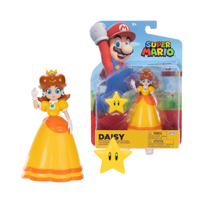 World of Nintendo Super Mario Daisy 4-Inch Articulated Action Figure