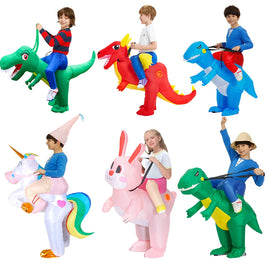 Halloween Kids Inflatable Animals Costumes for Boys & Girls Dinosaur Unicorn & More