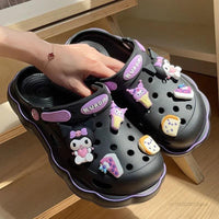 Women's Summer Slip-on Sandals feat: Hello Kitty, Cinnamoroll, and Kuromi