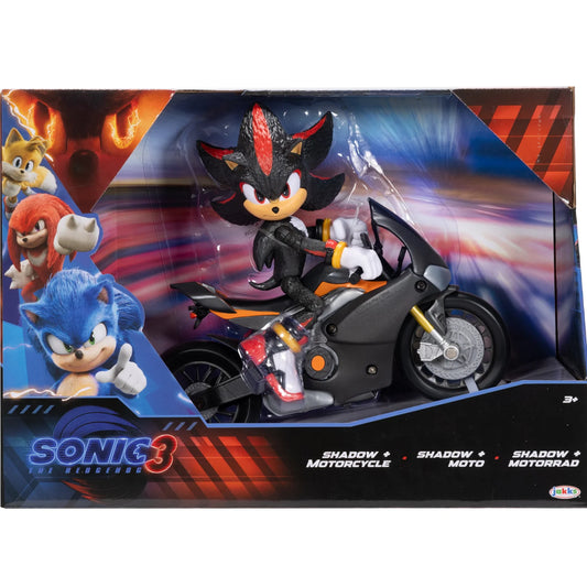 Sonic 3 Shadow Articulated 5" Action Figure with Motorcycle