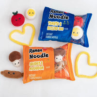 LineOlly Ramen Instant Noodles Plush Throw Pillow - Kawaii Food Plushies