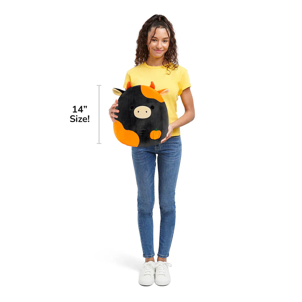 Squishmallows 14" Jefferson Cow Plush Toy for Kids & Collectors