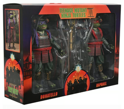 NECA TMNT 3 Movie Donatello & Raphael 7" Action Figures 2 Pack