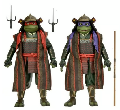 NECA TMNT 3 Movie Donatello & Raphael 7" Action Figures 2 Pack