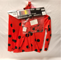 Miraculous Ladybug Costume-Kids Small + Gloves Eye Mask Hair Band Size 6/6X