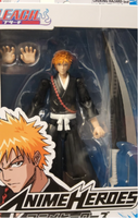 Bandai Ichigo Kurosaki Bleach Anime Heroes 6.5" Action Figure First Wave