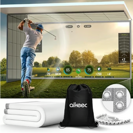 aikeec Golf Simulator Impact Screen, 8x6 ft Home/Indoor Golf Training Tool