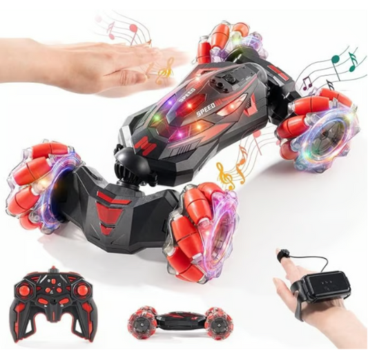 Gesture RC Stunt Car 4WD 360° Rotation Lights Music Toy for Boys Girls 6-12