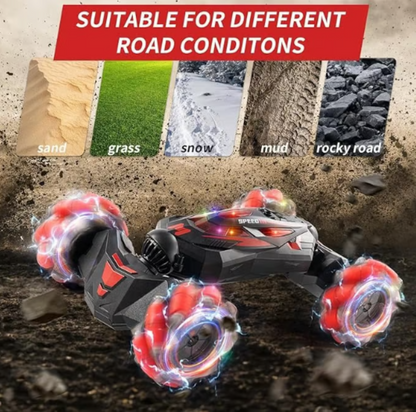 Gesture RC Stunt Car 4WD 360° Rotation Lights Music Toy for Boys Girls 6-12