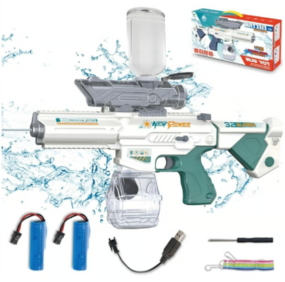 Electric Water Gun for Adults 900CC, Rechargeable Squirt Gun 32 FT Range