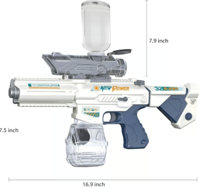 Electric Water Gun for Adults 900CC, Rechargeable Squirt Gun 32 FT Range