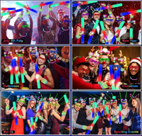 282 PCS Glow Party Supplies: LED Glasses, Foam & Glow Sticks, Headbands