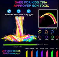 282 PCS Glow Party Supplies: LED Glasses, Foam & Glow Sticks, Headbands