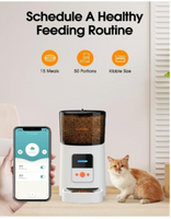 WOPET 6L WiFi Automatic Pet Feeder, Smart Cat Dog Feeder with APP Control