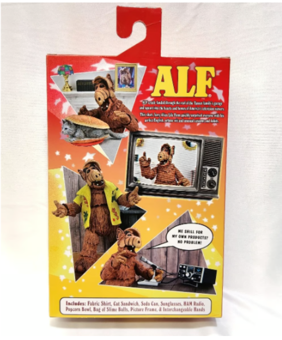 NECA Alf Ultimate 7-Inch Scale Action Figure - Interchangeable Hands & Accessori