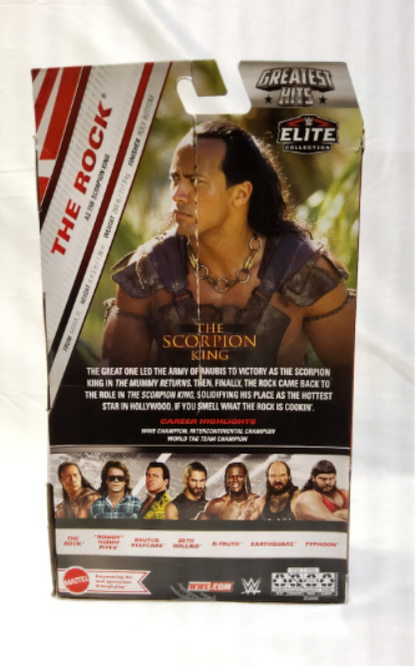 WWE The Rock Scorpion King Elite Action Figure - Mattel