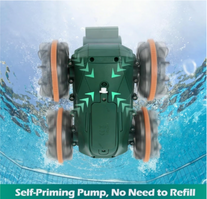 Amphibious RC Gesture Stunt Car - Water & Land Squirt Tank