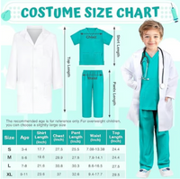 Joycover Kids Doctor Costume with Real Stethoscope | Halloween Dress-Up Kit