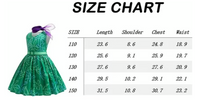 Girls Green Disgust Costume 5-6 Years with Wig, Tights & Ribbon Halloween Outfit