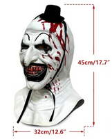 Halloween Killer Clown Mask Full Head Latex Scary Costume for Adults Cosplay