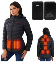 NBtoUS Women's Heated Jacket & 2 Power Banks - Warm, Fashionable, and Versatile