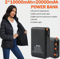 NBtoUS Women's Heated Jacket & 2 Power Banks - Warm, Fashionable, and Versatile