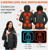 NBtoUS Women's Heated Jacket & 2 Power Banks - Warm, Fashionable, and Versatile